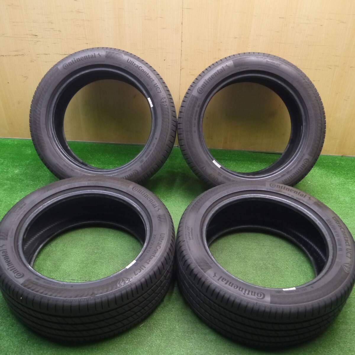 バリ溝 24年 9.5分以上★225/50R17 コンチネンタル ウルトラコンタクト UC7 17インチ ベンツ アウディ BMW等★4121305Hノタ