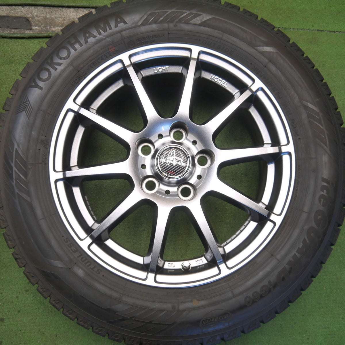 バリ溝!22年!キレイ!ほぼ10分◎スタッドレス 205/65R16 ヨコハマ アイスガード iG60 SCHNEIDER MiD シュナイダー 16インチ PCD114.3/5H◎6082502Hス