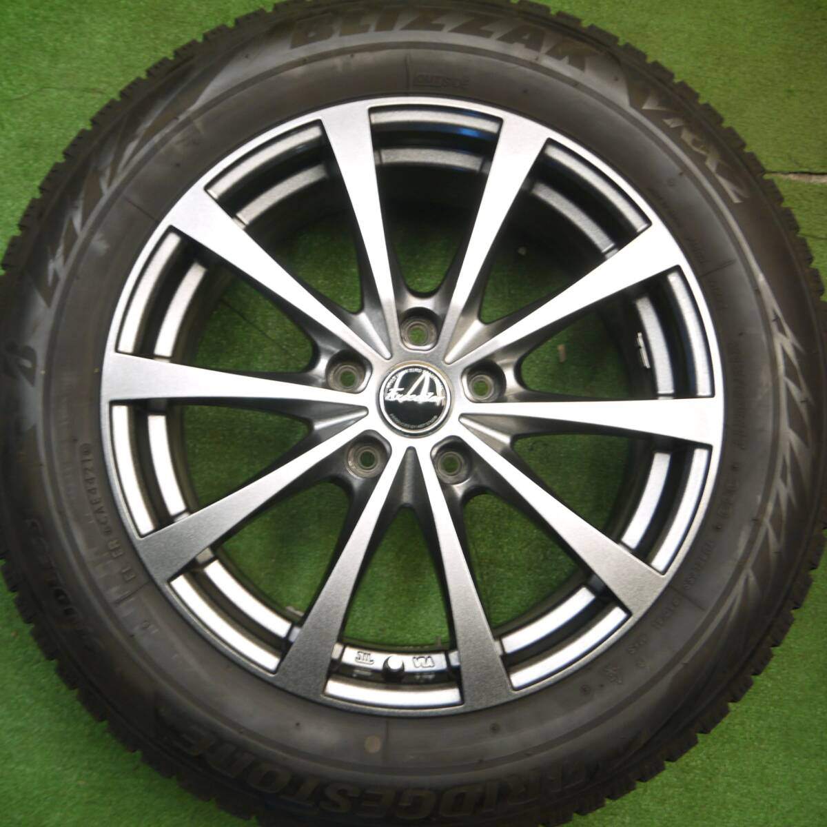 バリ溝!21年!キレイ!9分★スタッドレス 215/60R17 ブリヂストン ブリザック VRX2 Exceeder エクシーダー 17インチ PCD114.3/5H★5013108Hス