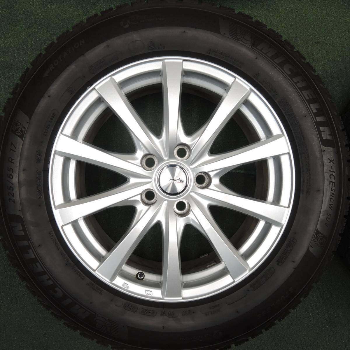 キレイ!20年★スタッドレス 225/65R17 ミシュラン X-ICE SNOW SUV ravrion RS01 ラブリオン PCD114.3/5H★4030110TNス