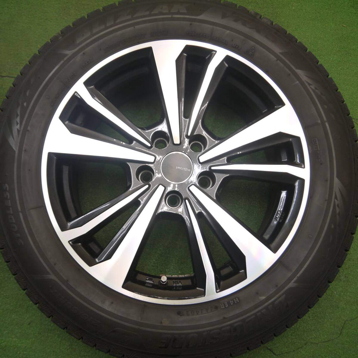 バリ溝!21年!9分★スタッドレス 215/60R17 ブリヂストン ブリザック VRX3 smartline スマートライン 17インチ PCD114.3/5H★5030413Hス