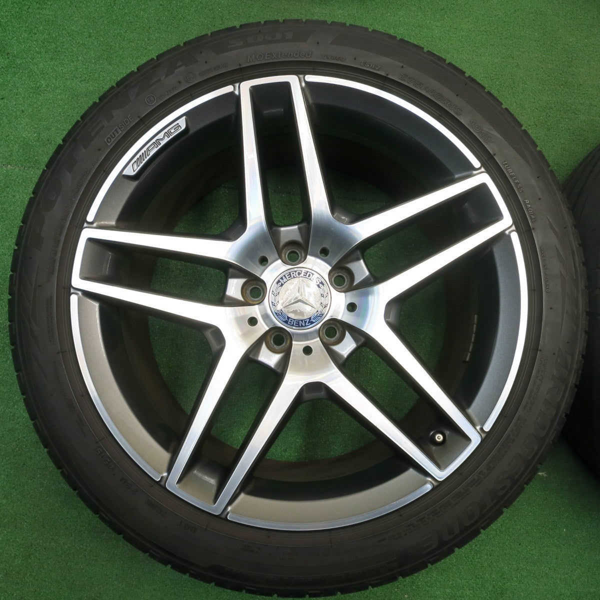 4本価格!21年★ベンツ Sクラス W222 純正 AMG 245/45R19 275/40R19 ブリヂストン ポテンザ S001 19インチ PCD112/5H★5042301NJノ
