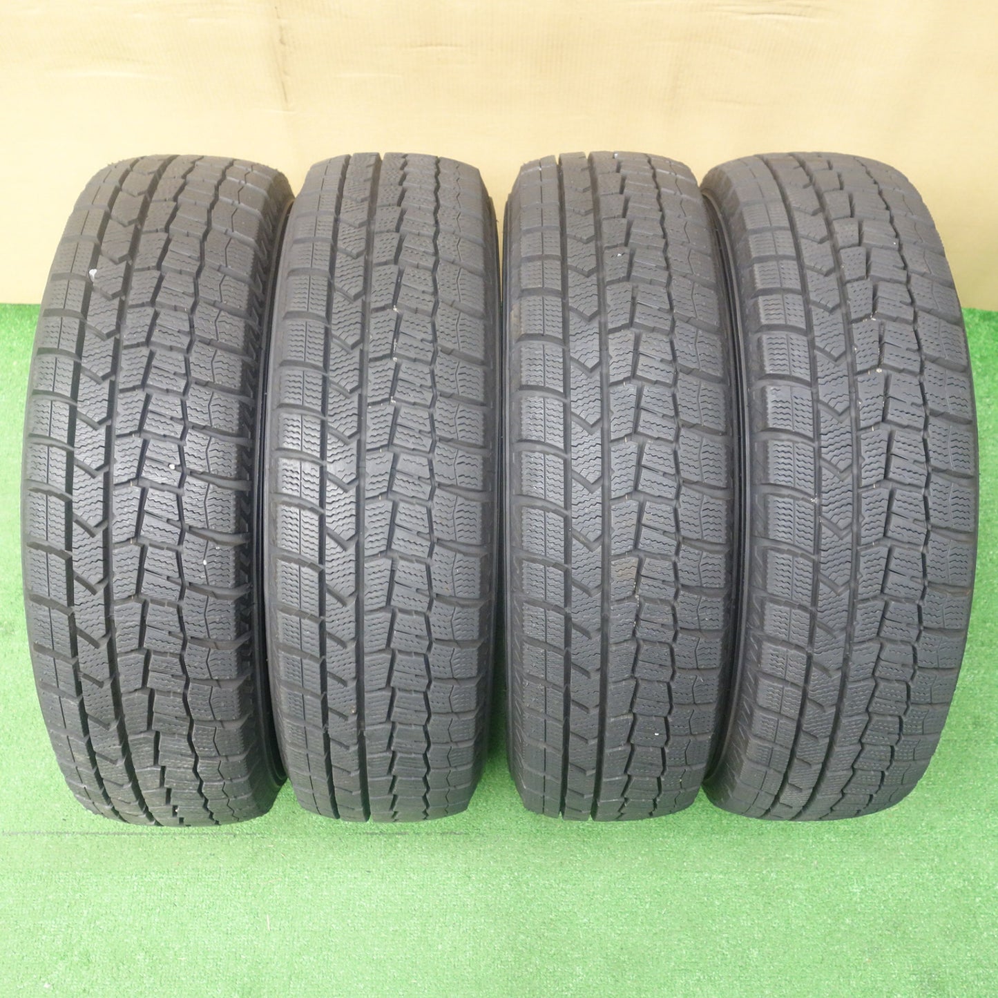 バリ溝!22年!キレイ!ほぼ10分◎スタッドレス 165/65R13 ダンロップ ウインターマックス WM02 LEBEN レーベン 13インチ PCD100/4H◎6062004KTス