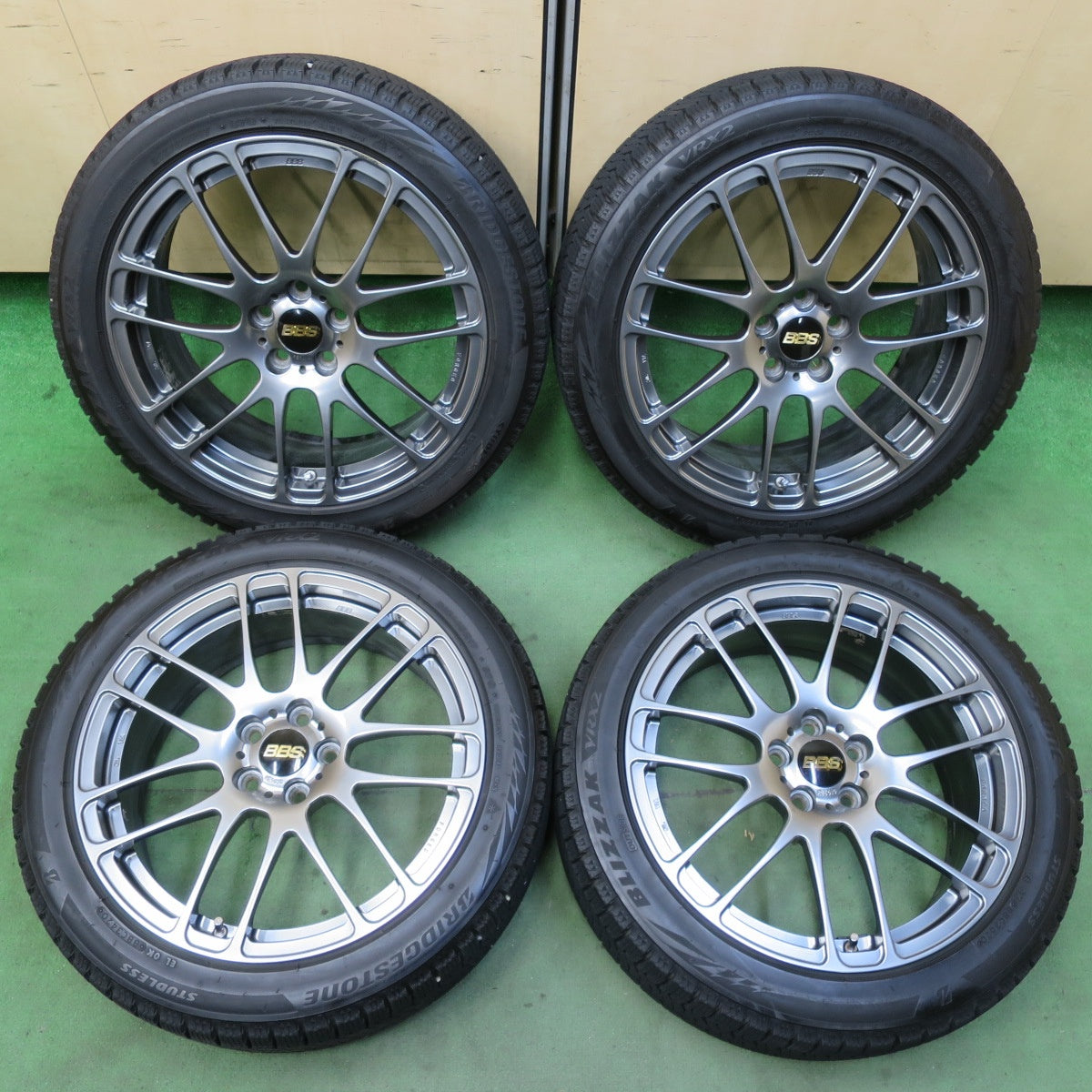 バリ溝!キレイ!9分★プリウス 86 BRZ 等 BBS RE-L2 RE5010 鍛造 215/45R17 スタッドレス ブリヂストン ブリザック VRX2 17インチ PCD100/5H★5092904イス