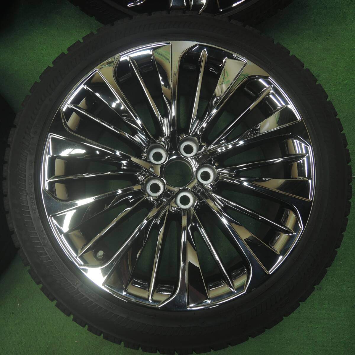 センサー付 バリ溝 21年 9.5分★レクサス LS 純正 OP 245/45R20 スタッドレス ブリヂストン RFT PCD120/5H★4071601SYス