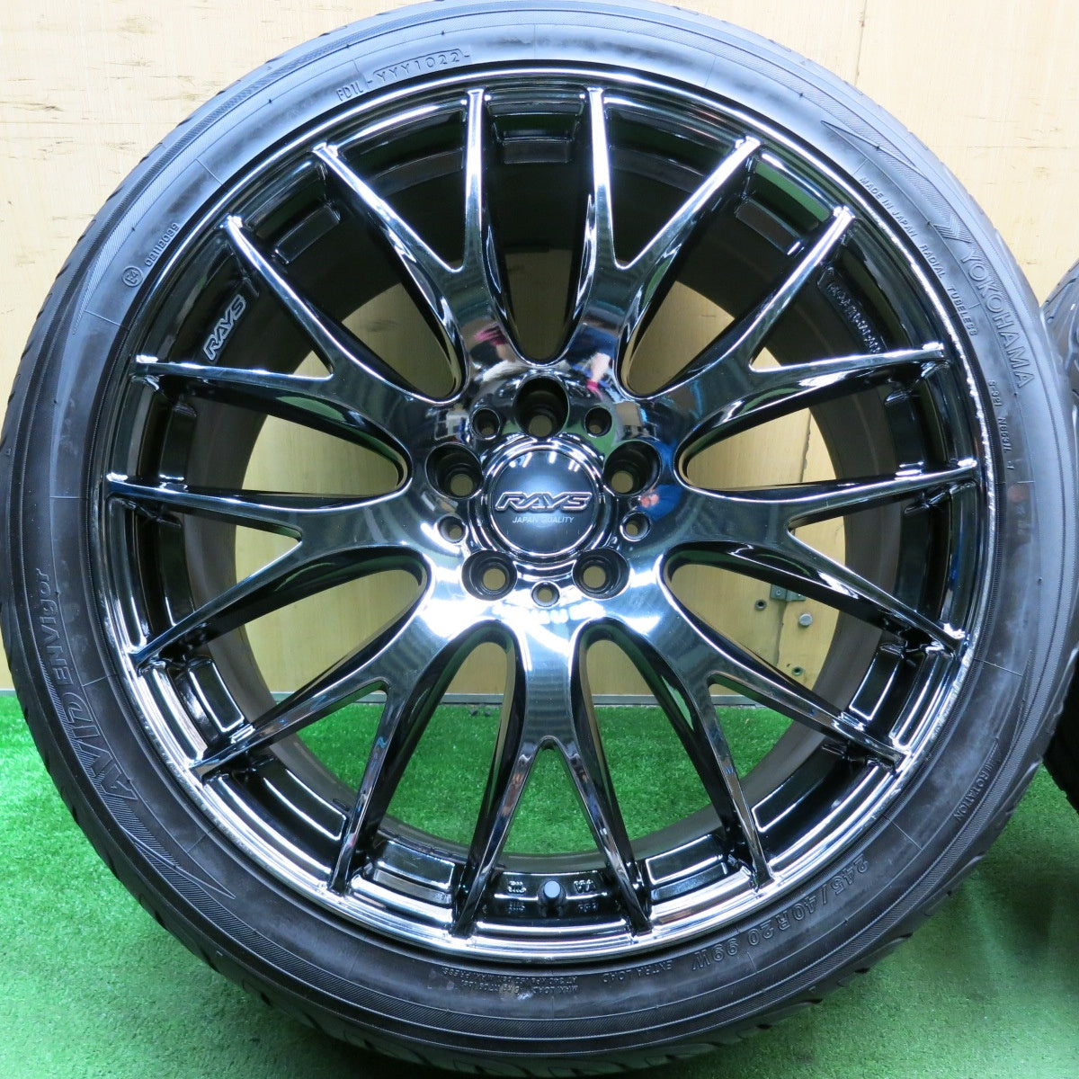 バリ溝!22年!9.5分以上★RAYS HOMURA 2X9 PLUS 245/40R20 ヨコハマ AVID ENVigor レイズ ホムラ 2×9 プラス 20インチ PCD114.3/5H★5060705HAノ