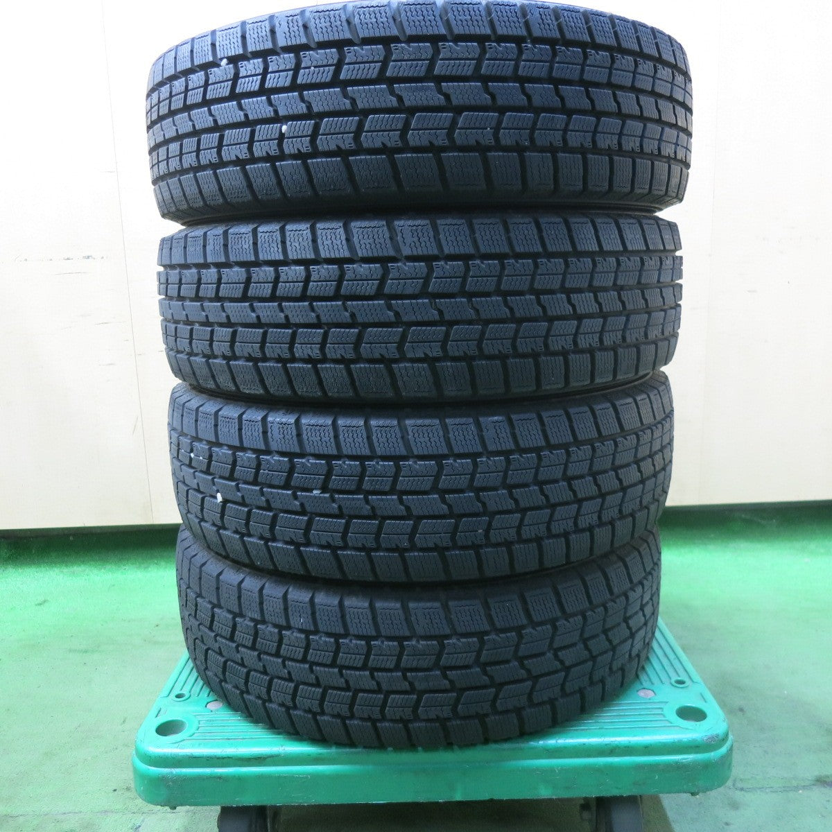 バリ溝!9分★スズキ ハスラー 純正 スチール 165/60R15 スタッドレス グッドイヤー アイスナビ7 15インチ PCD100/4H★5100401SKス