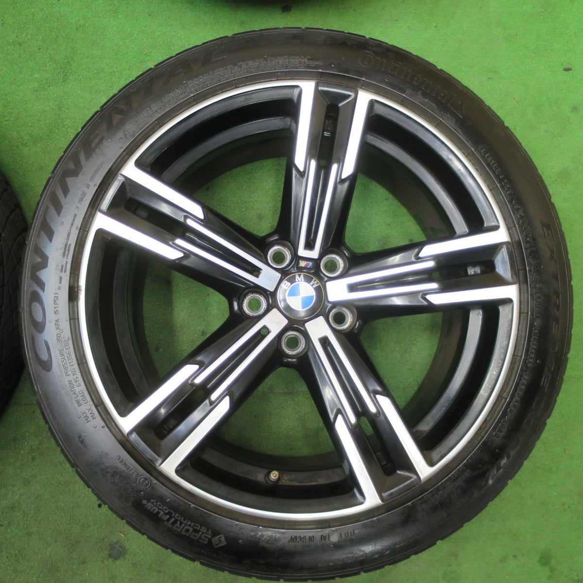 バリ溝!24年!8.5分★BMW G20 G21 3シリーズ 純正 225/45R18 255/40R18 コンチネンタル エクストリームコンタクト DWS06 プラス 18インチ PCD112/5H★5090405TTノ