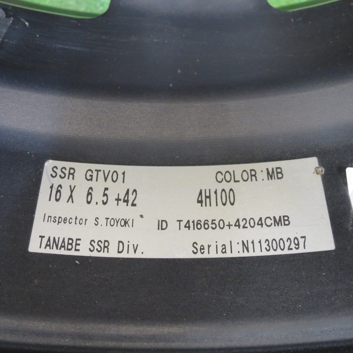 4本価格★SSR GTV01 TANABE 16インチ ホイール タナベ 16×6.5J 16インチ PCD100/4H★6052602NGホ