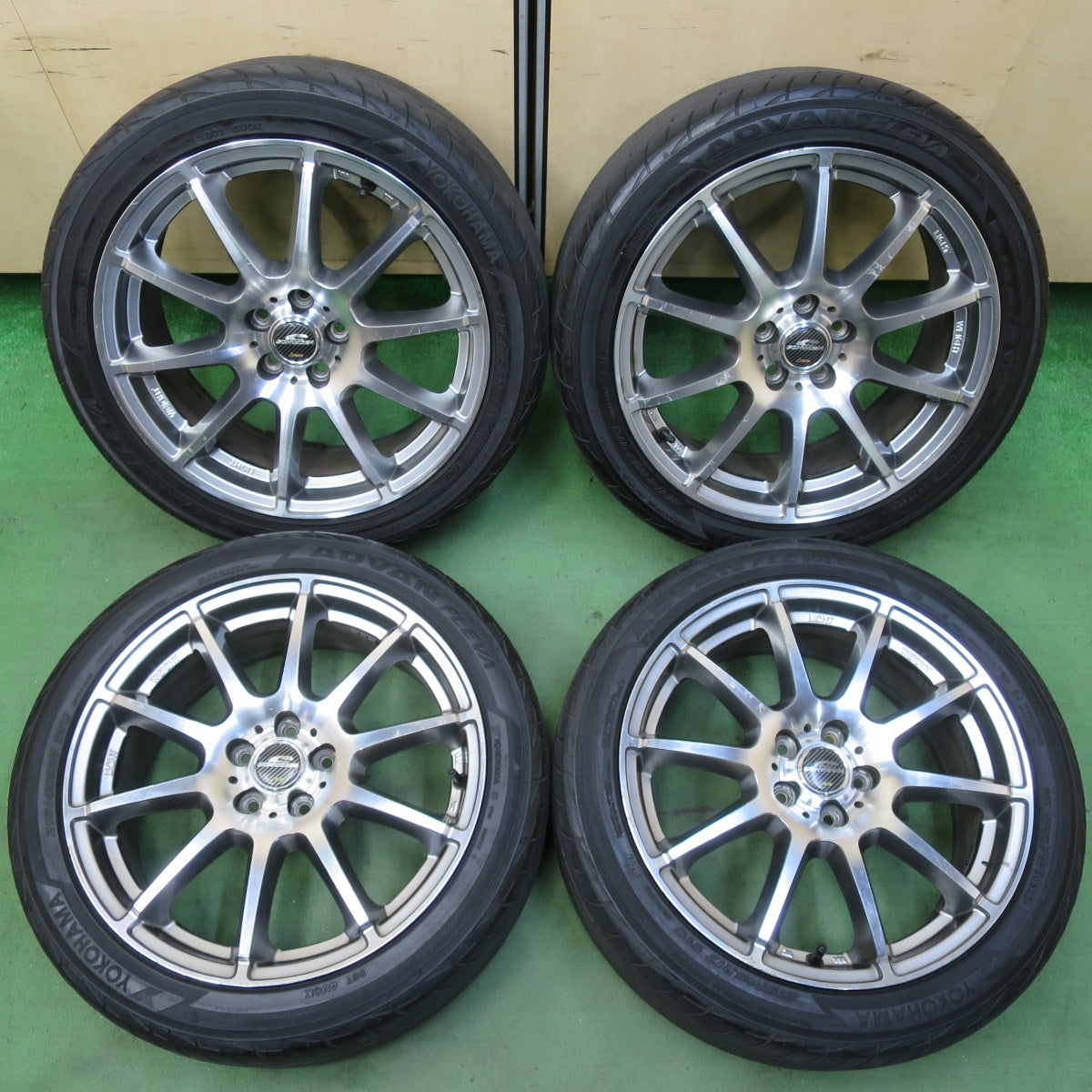 4本価格!22年★86 BRZ 等 215/45R17 ヨコハマ アドバン FLEVA V701 SCHNEIDER シュナイダー 17インチ PCD100/5H★5052002イノ