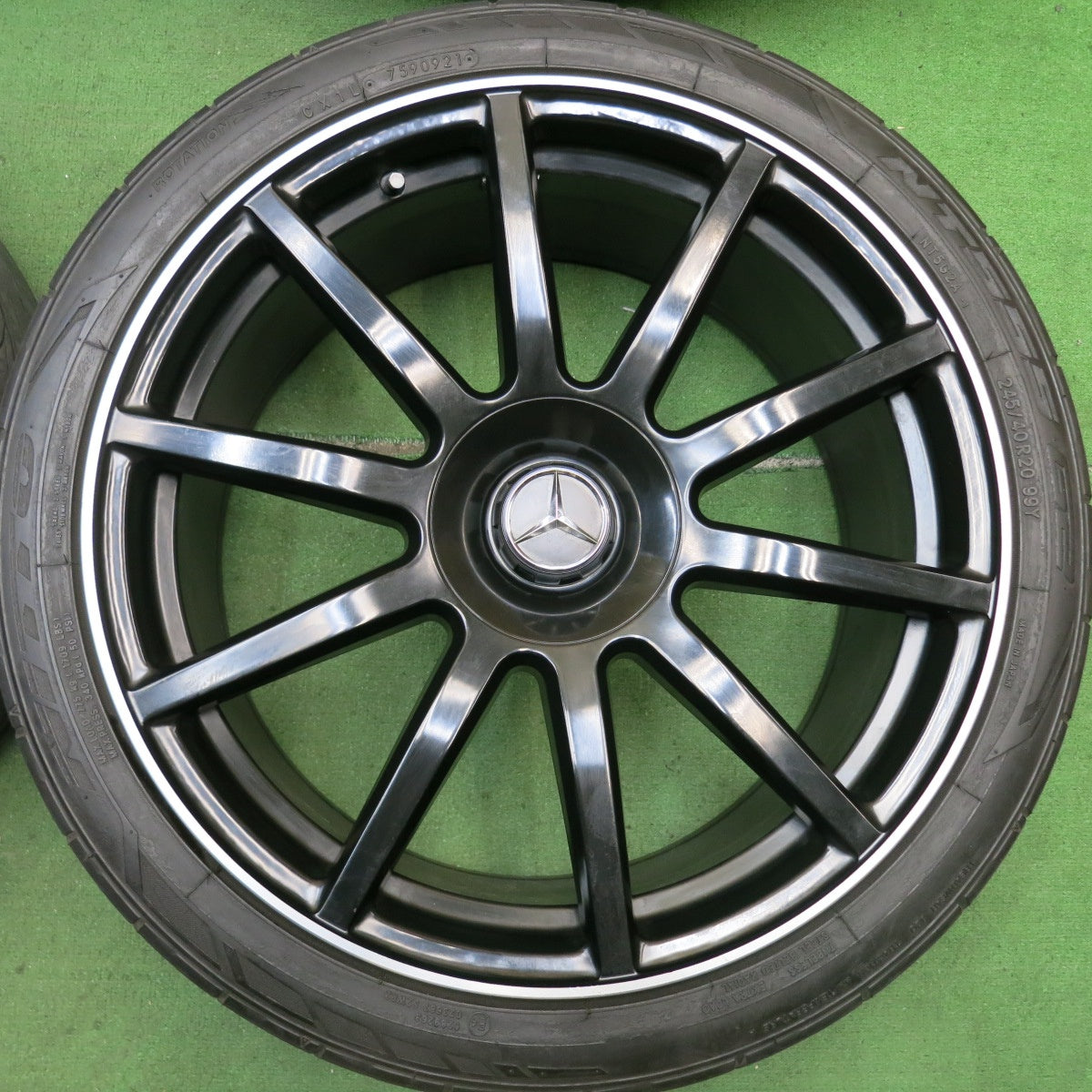 付属品付き!22年!キレイ★ベンツ Sクラス ダイナミック タイプ 245/40R20 275/35R20 ニットー NT555 G2 社外 アルミ 20インチ PCD112/5H★5081603HAノ