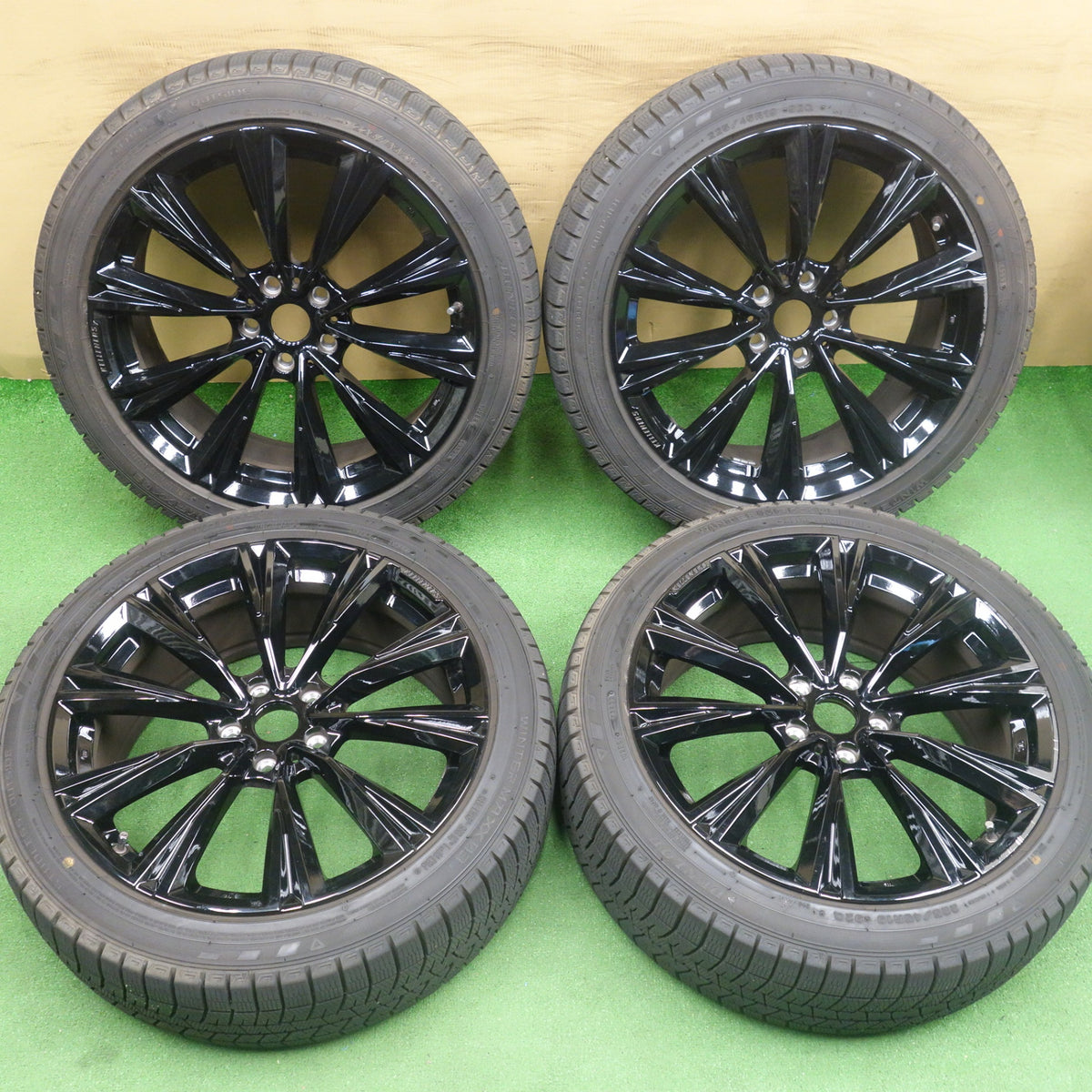 バリ溝!22年!9.5分以上◎BMW 等 KELLENERS 225/45R19 スタッドレス ダンロップ ウインターマックス 03 ケレナーズ 19インチ PCD112/5H◎6082801KTス
