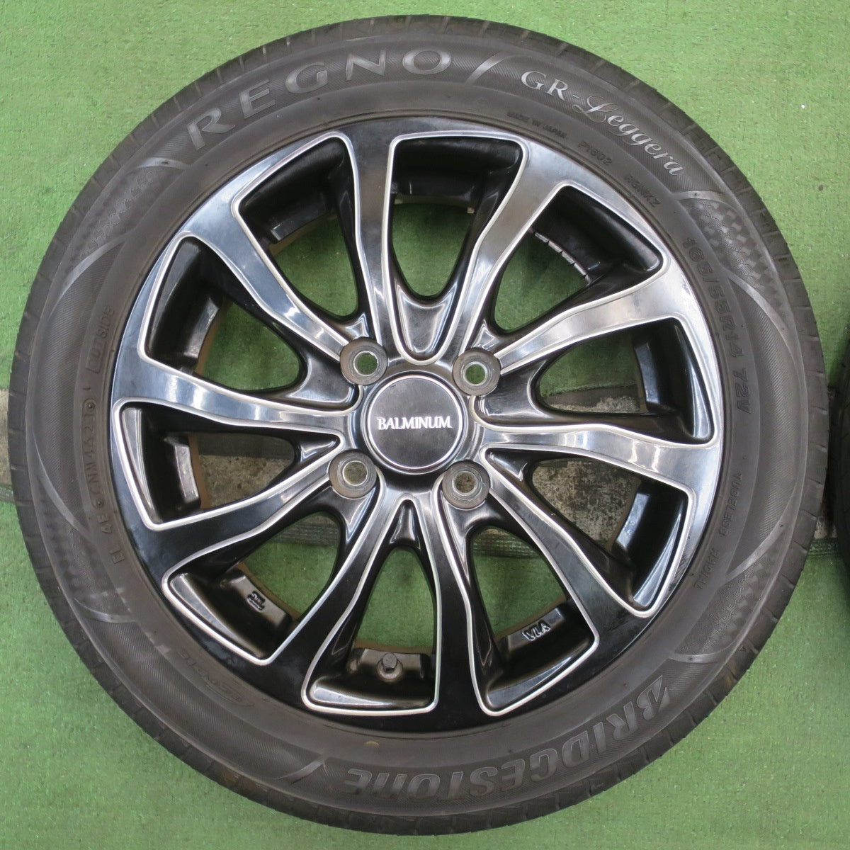 キレイ!23年★165/55R14 ブリヂストン レグノ GR-Leggera BALMINUM バルミナ 軽サイズ 14インチ PCD100/4H★5092602NJノ