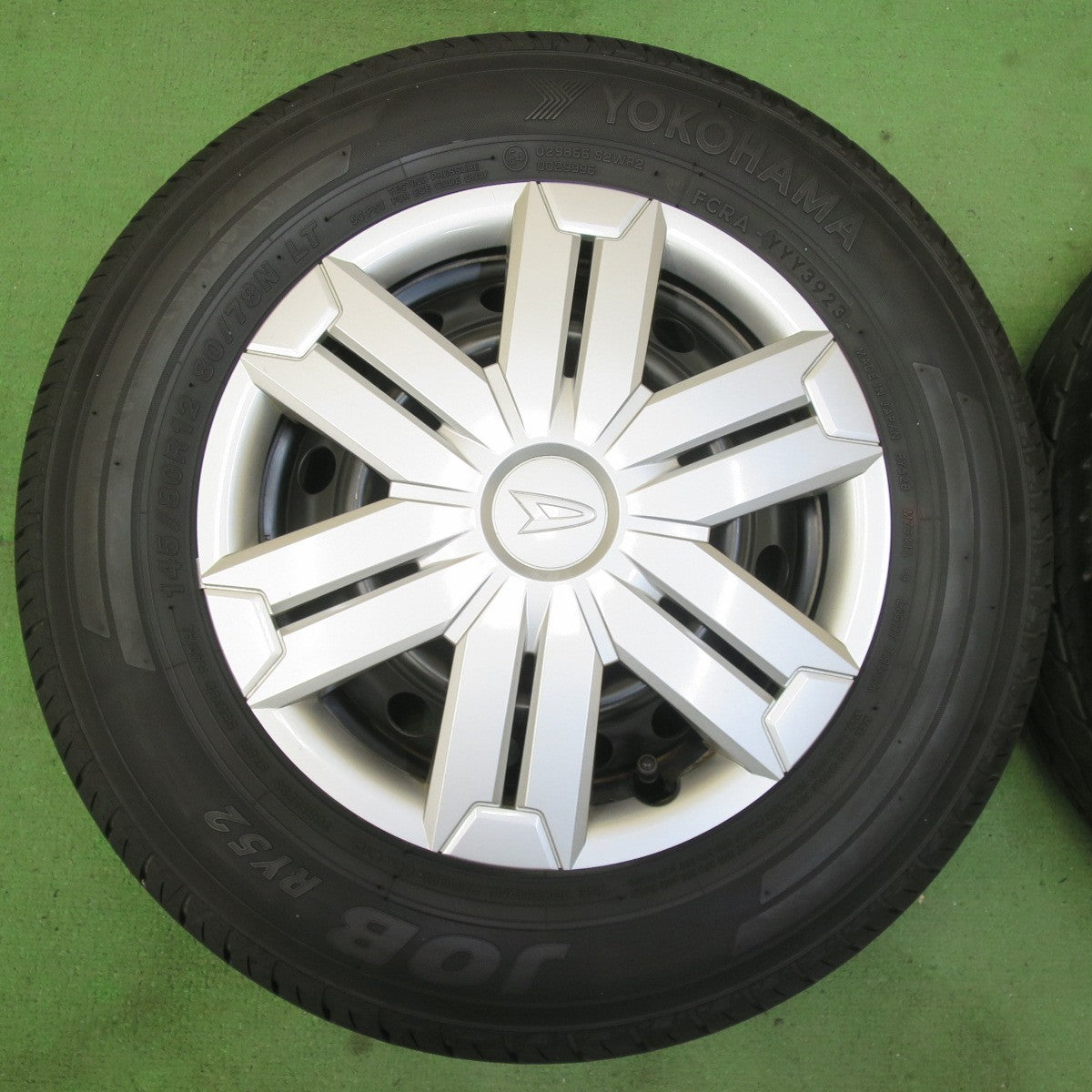 キレイ!23年★ダイハツ アトレー 純正 スチール 145/80R12 80/78N ヨコハマ JOB RY52 RY52B 12インチ PCD100/4H★5071107イノ