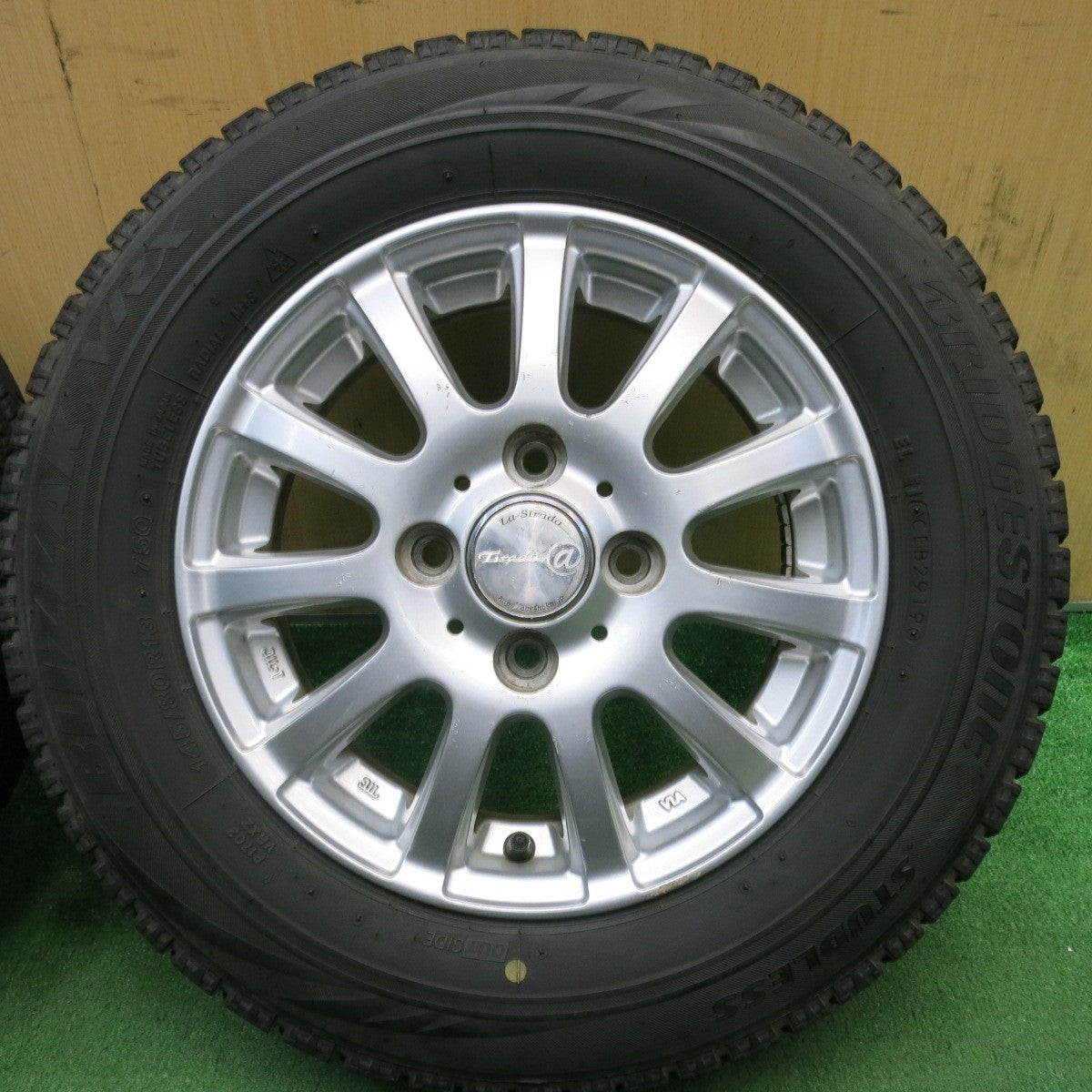 バリ溝!9分★スタッドレス 145/80R13 ブリヂストン ブリザック VRX La-Strada Tirado@ 阿部商会 13インチ PCD100/4H★5051611AKス