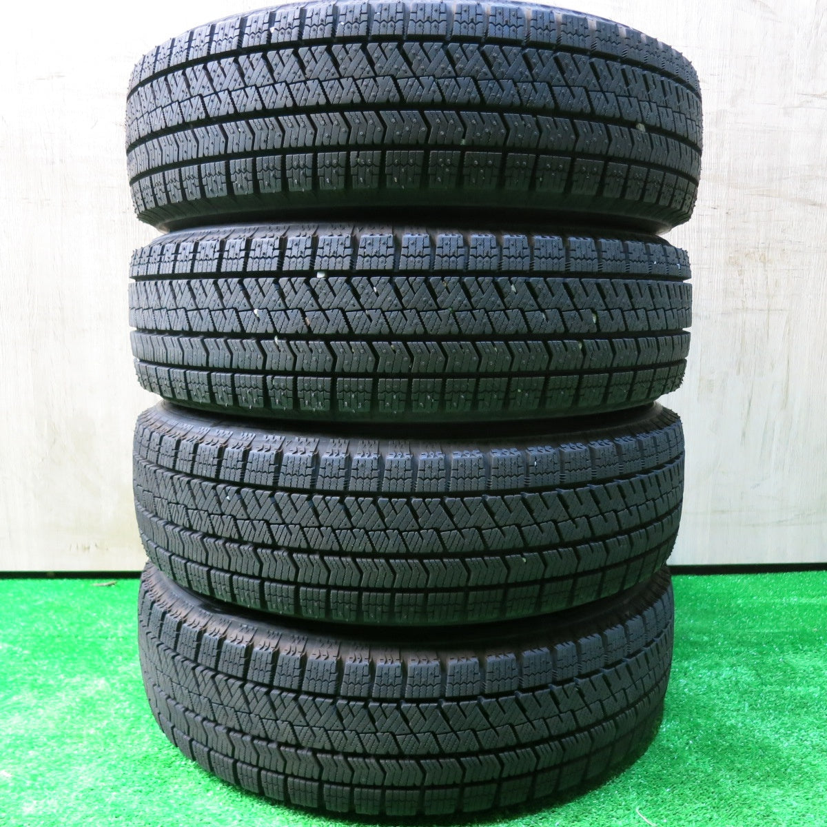 バリ溝!23年!キレイ!ほぼ10分★スタッドレス 155/65R14 ブリヂストン ブリザック VRX2 DEBOR 14インチ PCD100/4H★5110814HAス