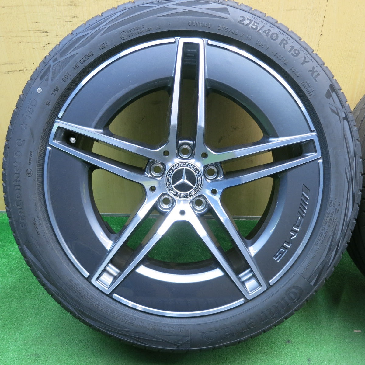 新車外し!24年★ベンツ Eクラス W214 純正 AMG 245/45R19 275/40R19 コンチネンタル エココンタクト6 MO 19インチ PCD112/5H★5051701TNノ