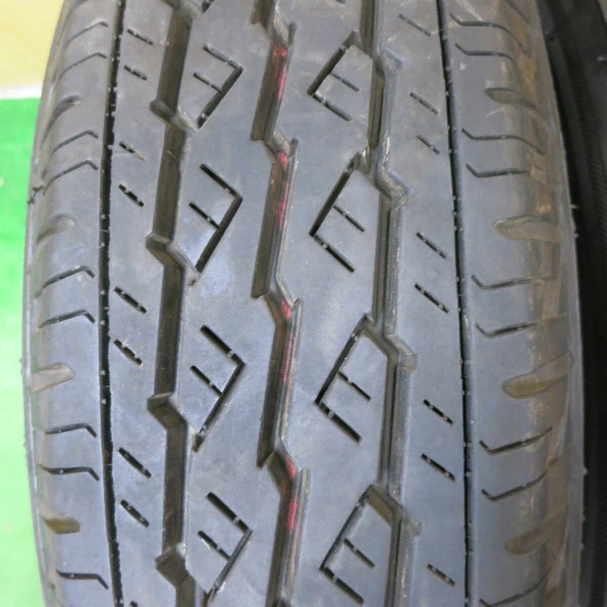 バリ溝!24年!9.5分★155/80R14 88/86N ブリヂストン V600 D.O.S. GaviaL DOS 14インチ PCD100/4H★5032902NJノ