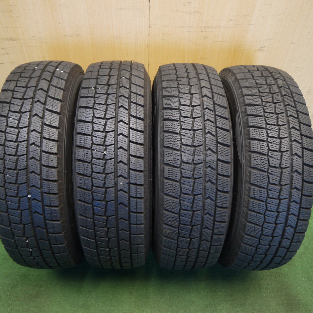 バリ溝!25年!ほぼ10分◎ホンダ フリード 純正 スチール 185/70R14 スタッドレス ダンロップ ウインターマックス WM02 14インチ PCD100/4H◎6092503Hス