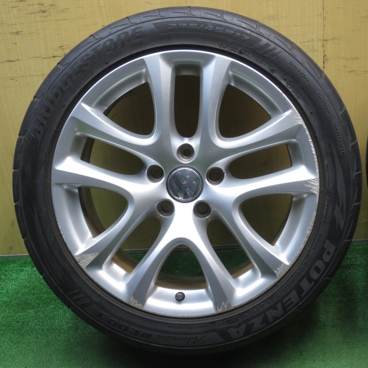4本価格★ワーゲン シロッコ 純正 235/45R17 ブリヂストン ポテンザ RE003 17インチ PCD112/5H★5071103NJノ