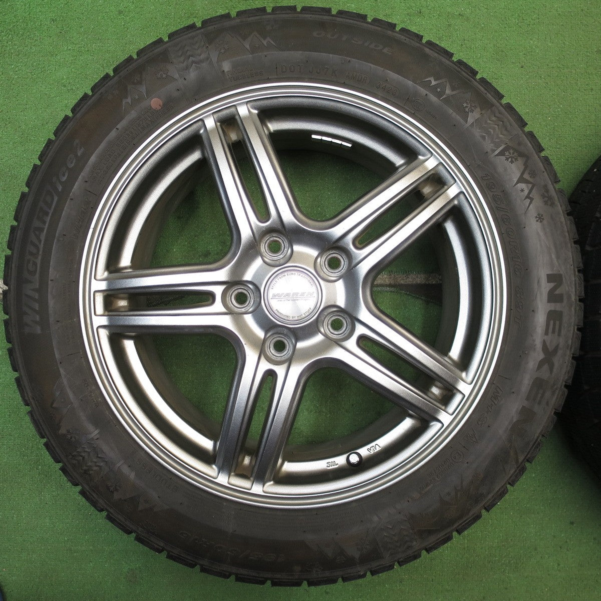 バリ溝!23年!9.5分★スタッドレス 195/60R16 ネクセン WINGUARD ice2 WH42 WAREN ヴァーレン 16インチ PCD114.3/5H★5072702NJス