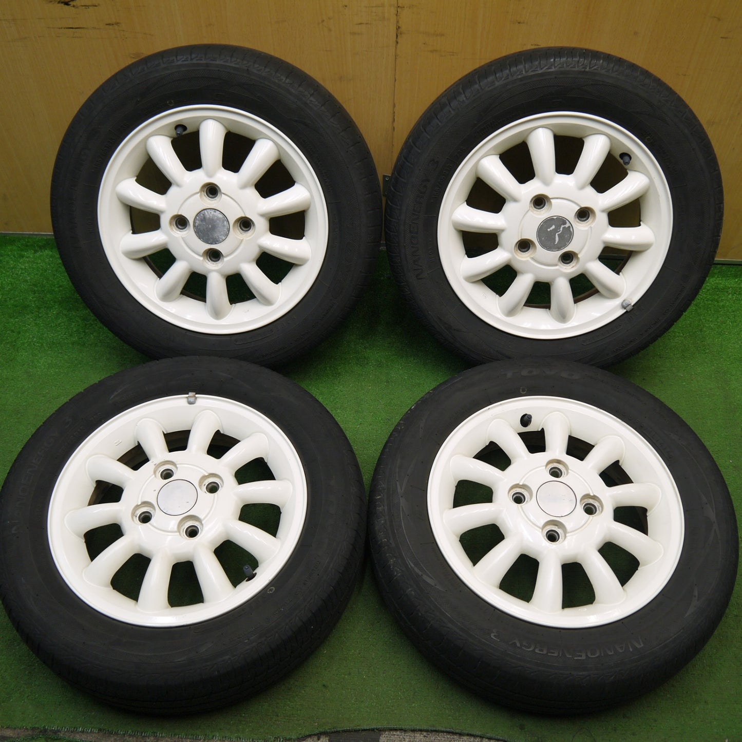 4本価格★スズキ ラパン 純正 155/65R13 トーヨー ナノエナジー3 13インチ PCD100/4H★5062701Hノ