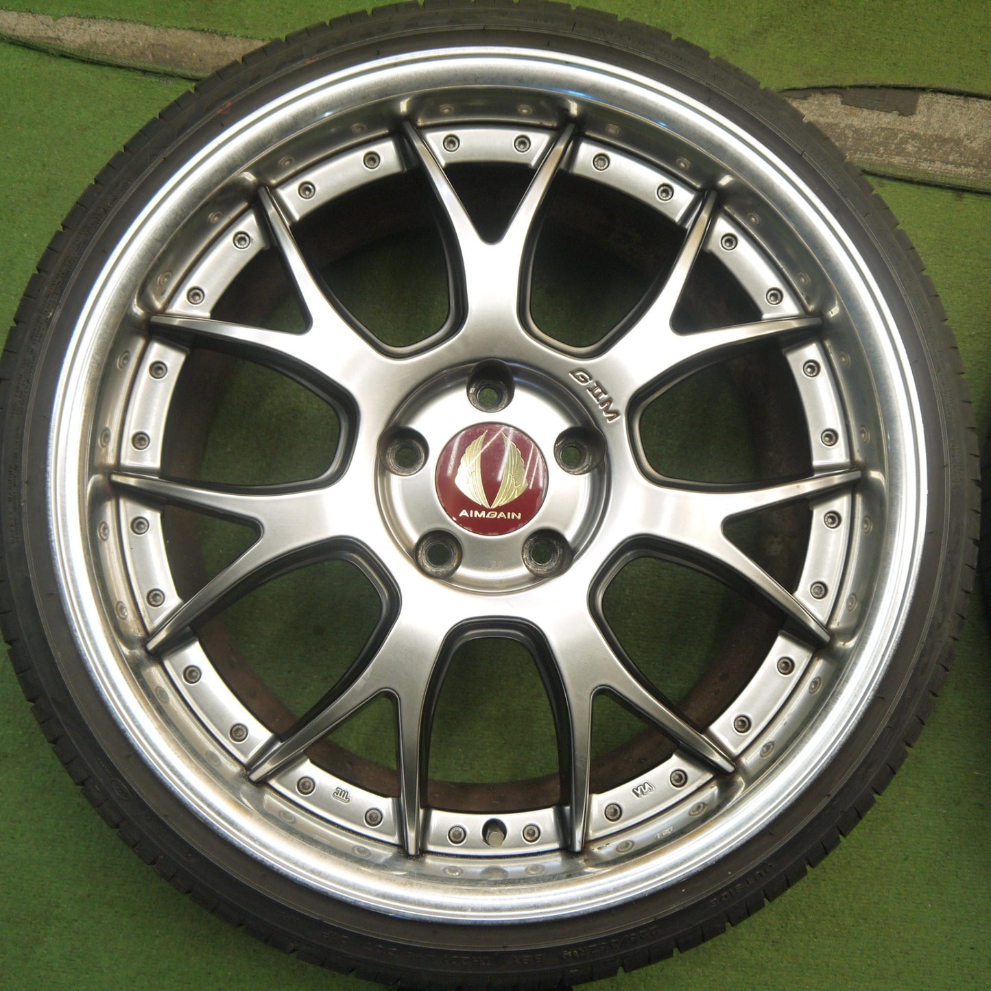 バリ溝!9分★エイムゲイン G2M AMG-G2M 225/35R19 235/35R19 トライアングル SPORTEX TSH11 ナンカン ウルトラスポーツ NS-2 AIMGAIN GⅡM PCD114.3/5H★5082903Hノ