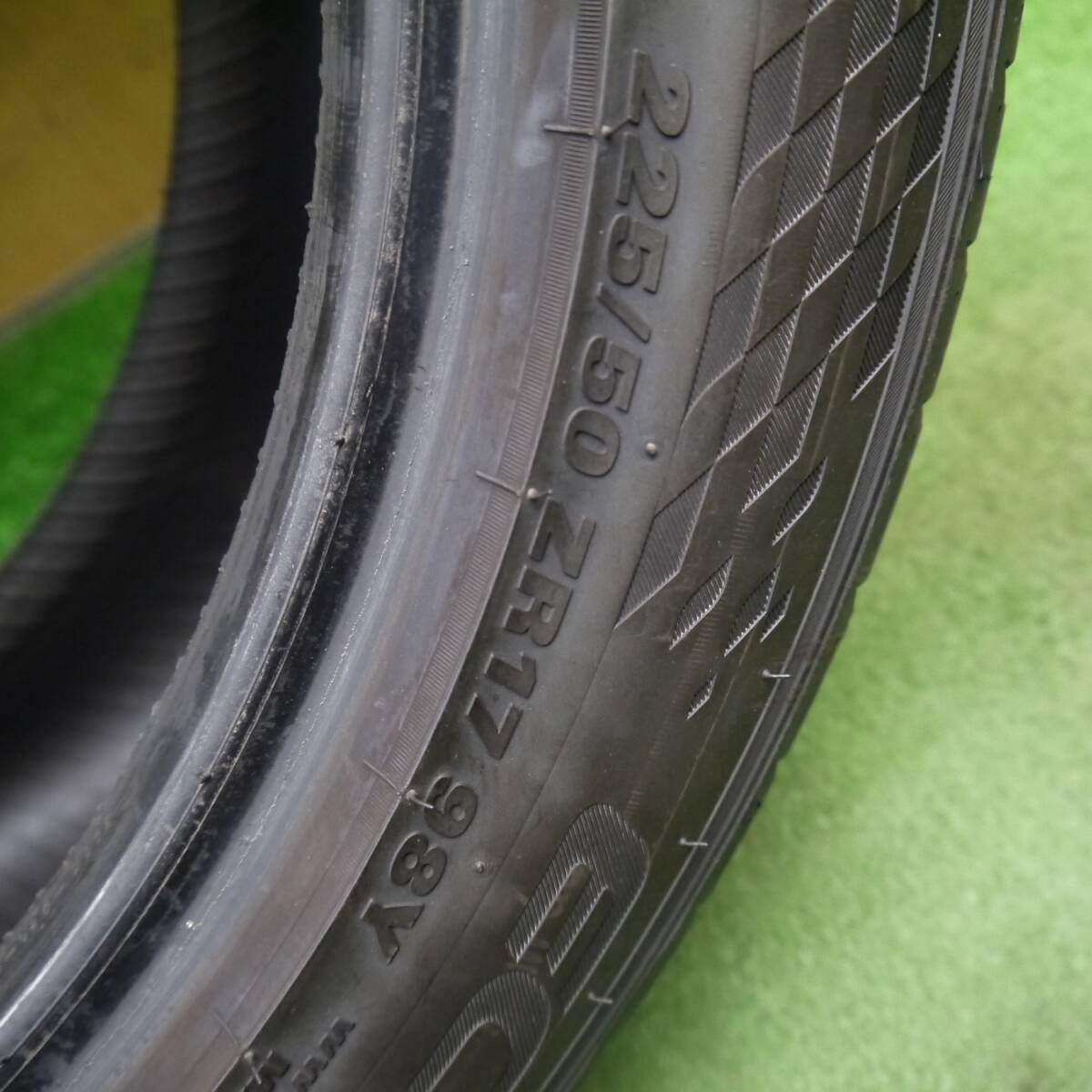 バリ溝 22年 9.5分以上 1本★225/50R17 クムホ エクスタ PS71 アウディ A4 A6 ボルボ V70 ベンツ Cクラス シャラン等★5032507Hノタ