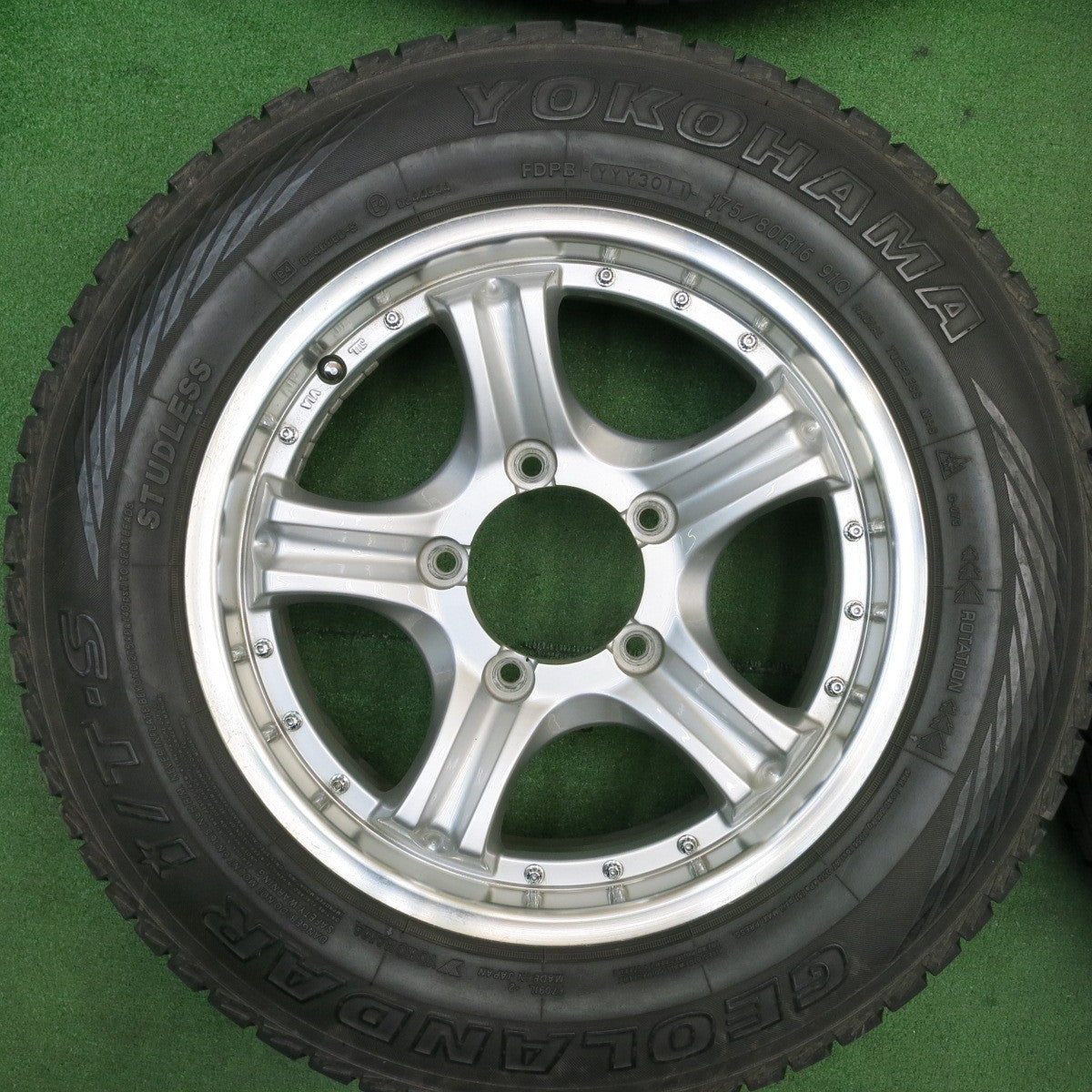 4本価格★スタッドレス 175/80R16 ヨコハマ ジオランダー i/T-S Lehrmeister ROAD SPOKE VR 16インチ レアマイスター PCD139.7/5H★5051302TNス