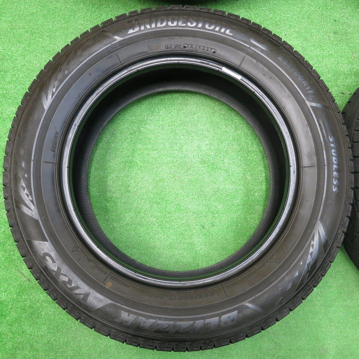 バリ溝!21年!9.5分★スタッドレス 225/60R17 ブリヂストン ブリザック VRX3 タイヤ 17インチ アルファード 等★3112006イスタ