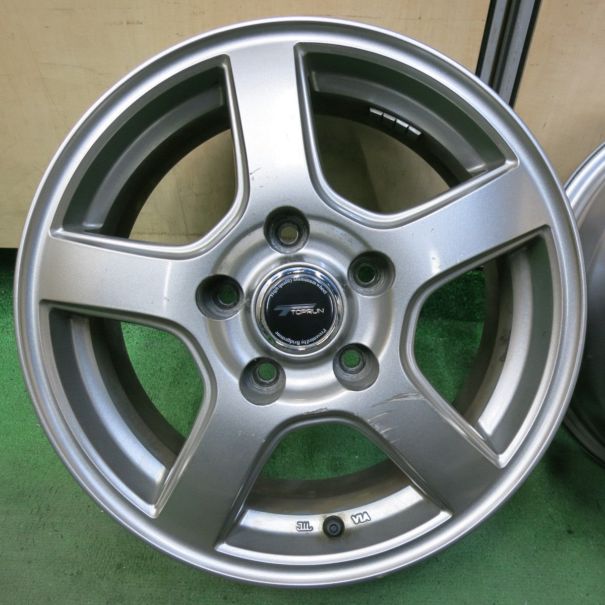 4本価格★TOPRUN ブリヂストン製 15インチ ホイール トップラン 15×6J PCD114.3/5H★5071809SYホ