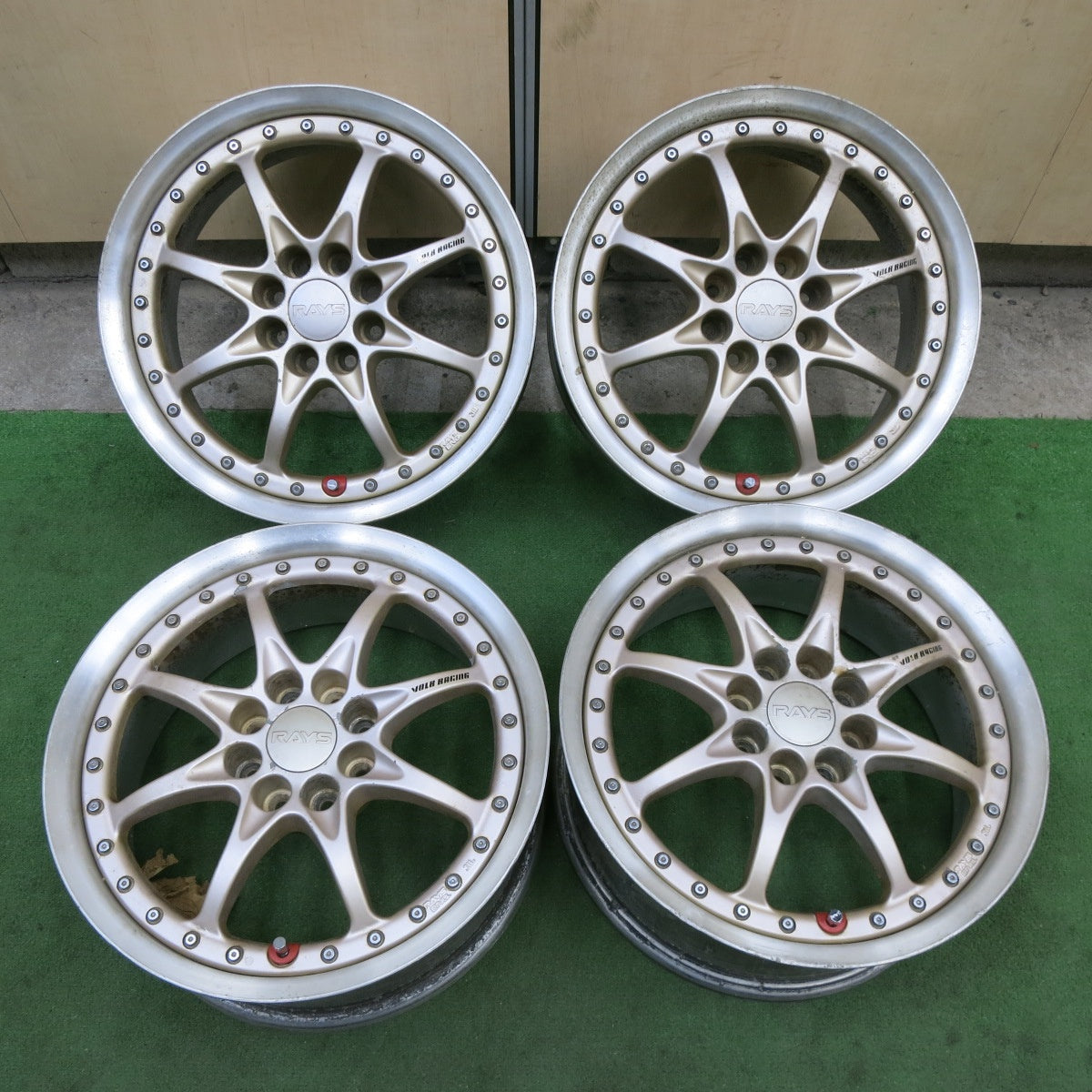 4本価格★RAYS VOLK RACING GR-N 15インチ ホイール レイズ ボルクレーシング 15×6.5JJ PCD100/4H★6011905ナホ