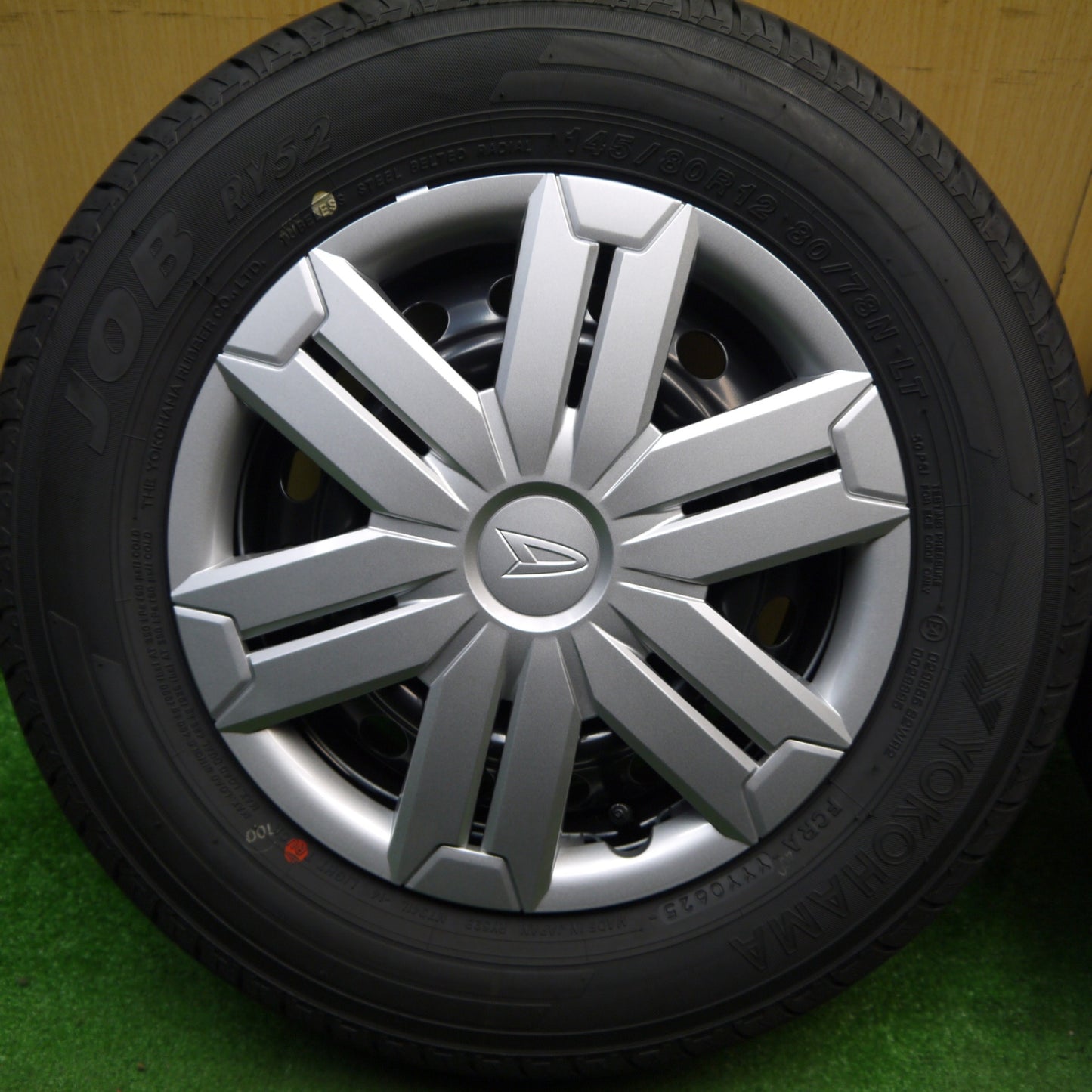 新車外し!25年★ダイハツ アトレー 純正 スチール 145/80R12 80/78N ヨコハマ JOB RY52 12インチ PCD100/4H★5060402Hノ