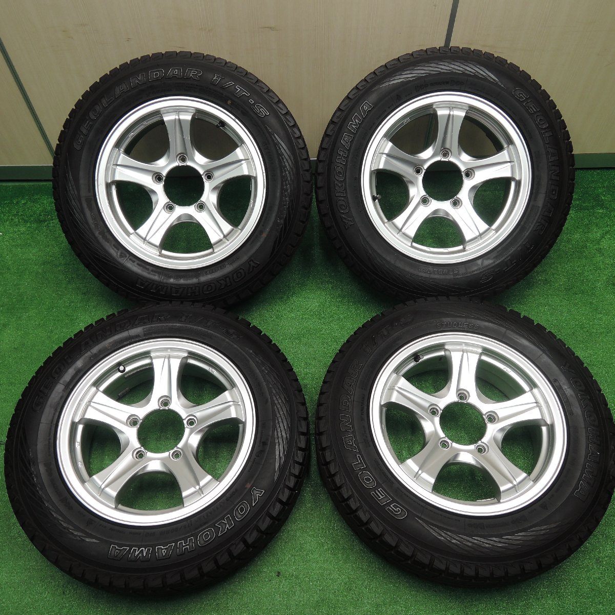 4本価格★ジムニー 等 175/80R16 スタッドレス ヨコハマ ジオランダー i/T-S weds ウェッズ 16インチ PCD139.7★3080905NJス