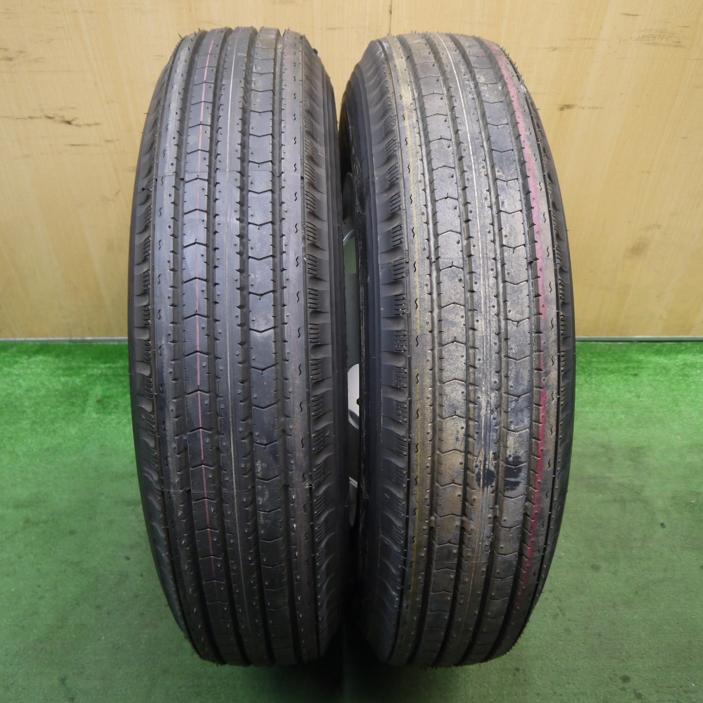 未使用!2本★トラック 225/80R17.5 123/122L ブリヂストン R115 TOPY スチール ホイール 127-9CS PCD222.25/6H★5091901Hノ