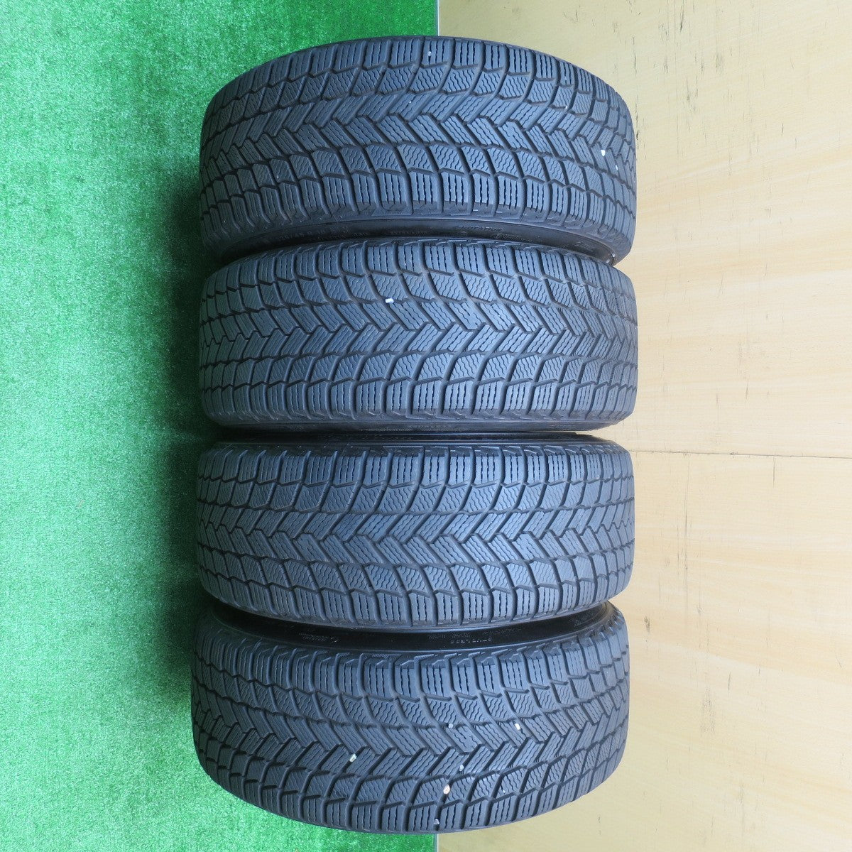 バリ溝!21年!キレイ!9.5分以上★BMW 等 RAYS gram LIGHTS 57 M/S G07EX 225/45R18 スタッドレス ミシュラン X-ICE SNOW レイズ グラムライツ PCD120/5H★5101607NJス