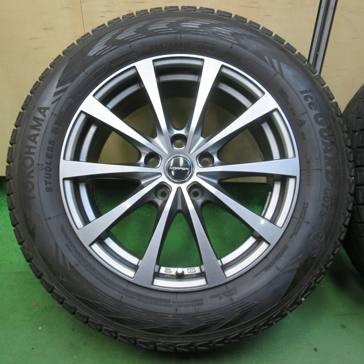 4本価格★スタッドレス 225/65R17 ヨコハマ アイスガード G075 KORPER ケルパー 17インチ PCD114.3/5H★5062407イス
