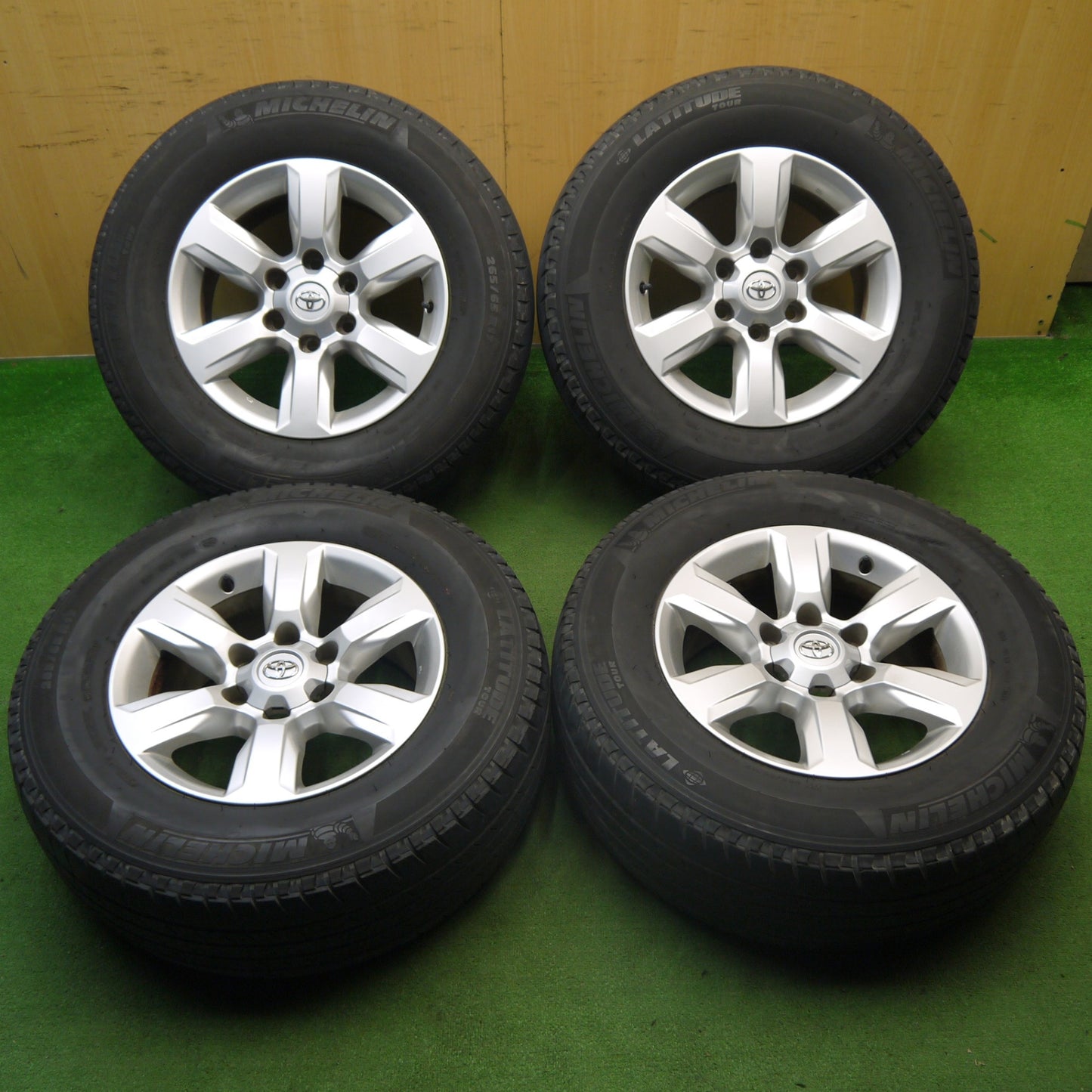 キレイ★トヨタ 150系 ランクル プラド 純正 265/65R17 ミシュラン LATITUDE TOUR 17インチ PCD139.7/6H★5061201KKノ