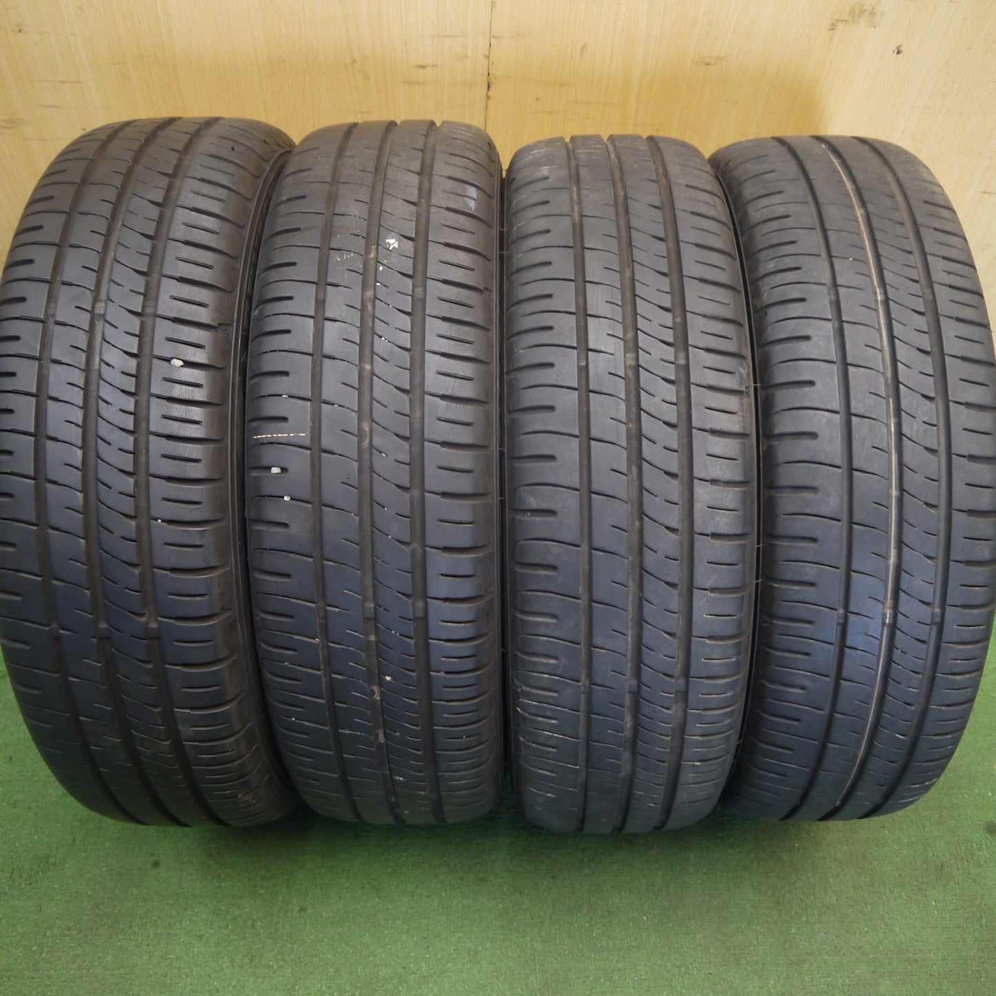 バリ溝!23年!8.5分★ダイハツ ウェイク 純正 165/55R15 ダンロップ エナセーブ EC204 15インチ PCD100/4H★6060504Hノ