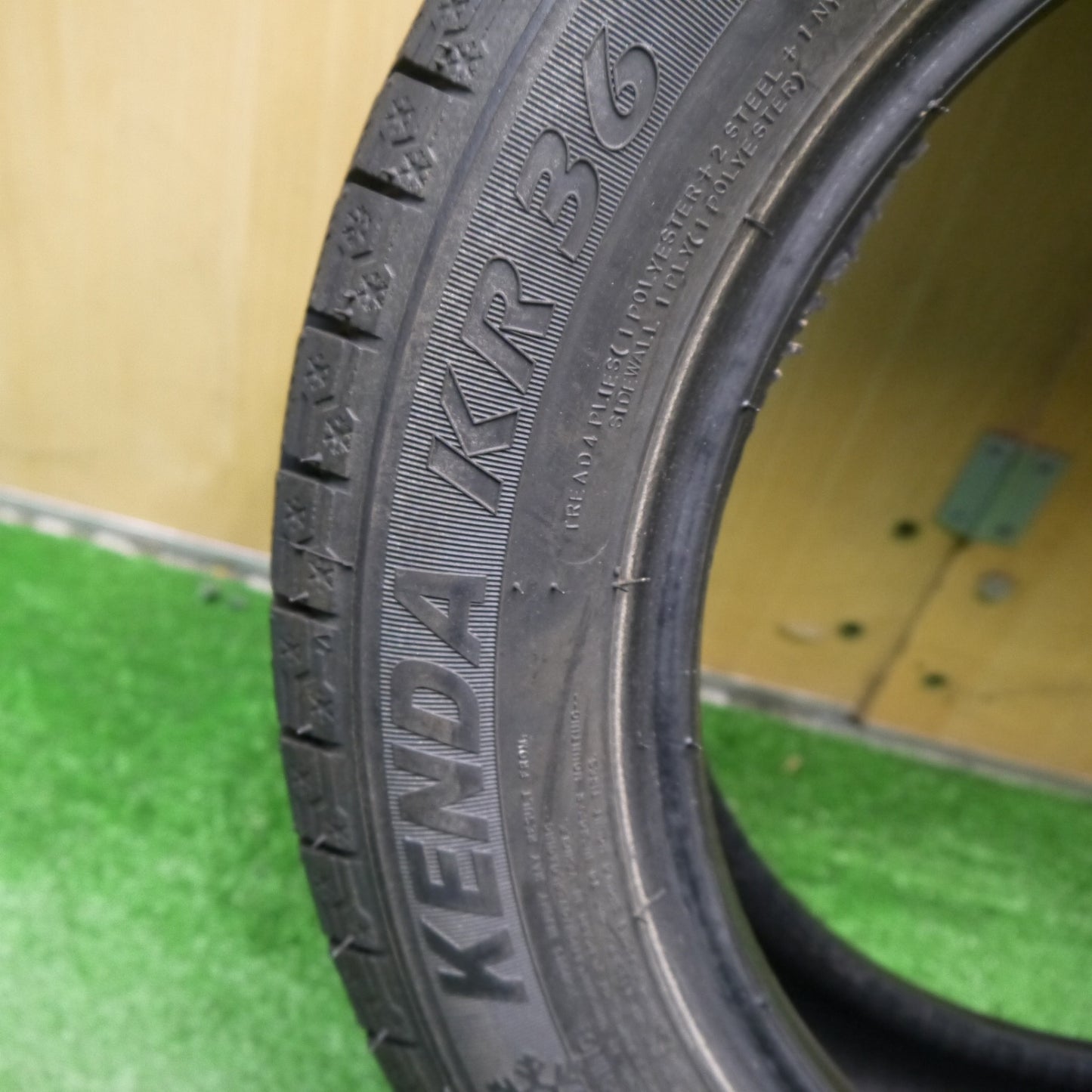 バリ溝!23年!9.5分!1本★スタッドレス 155/65R14 ケンダ KR36 アイステック ネオ タイヤ 14インチ タント ワゴンR N-BOX ラパン スペーシア 等★5060907Hスタ