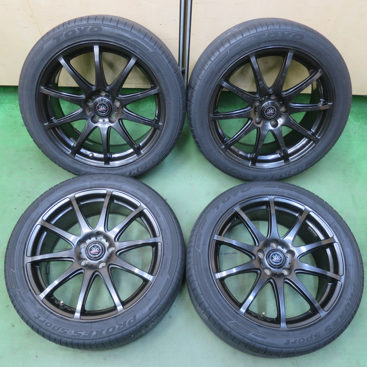 ロクサーニスポーツ 18インチ 4本 バリ溝！22年！キレイ！8.5分☆LOXARNY SPORT 235/45R18 トーヨー