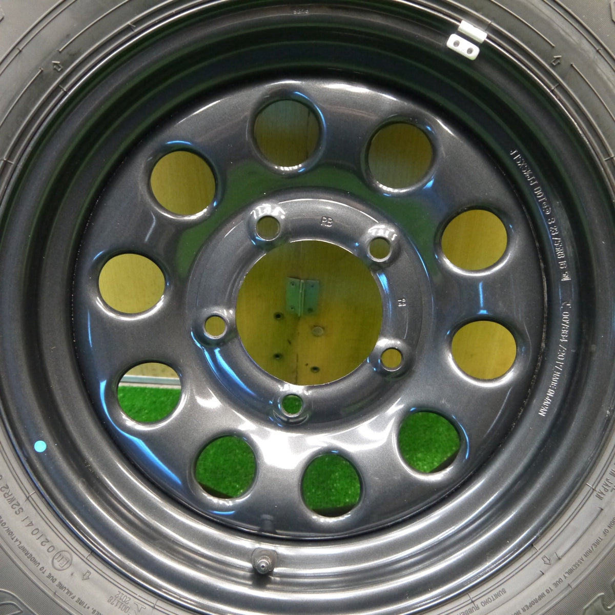 未使用!23年!1本★スズキ ジムニー シエラ 純正 スチール 195/80R15 ダンロップ AT20 グラントレック 15インチ スペア PCD139.7/5H★5102002Hノ