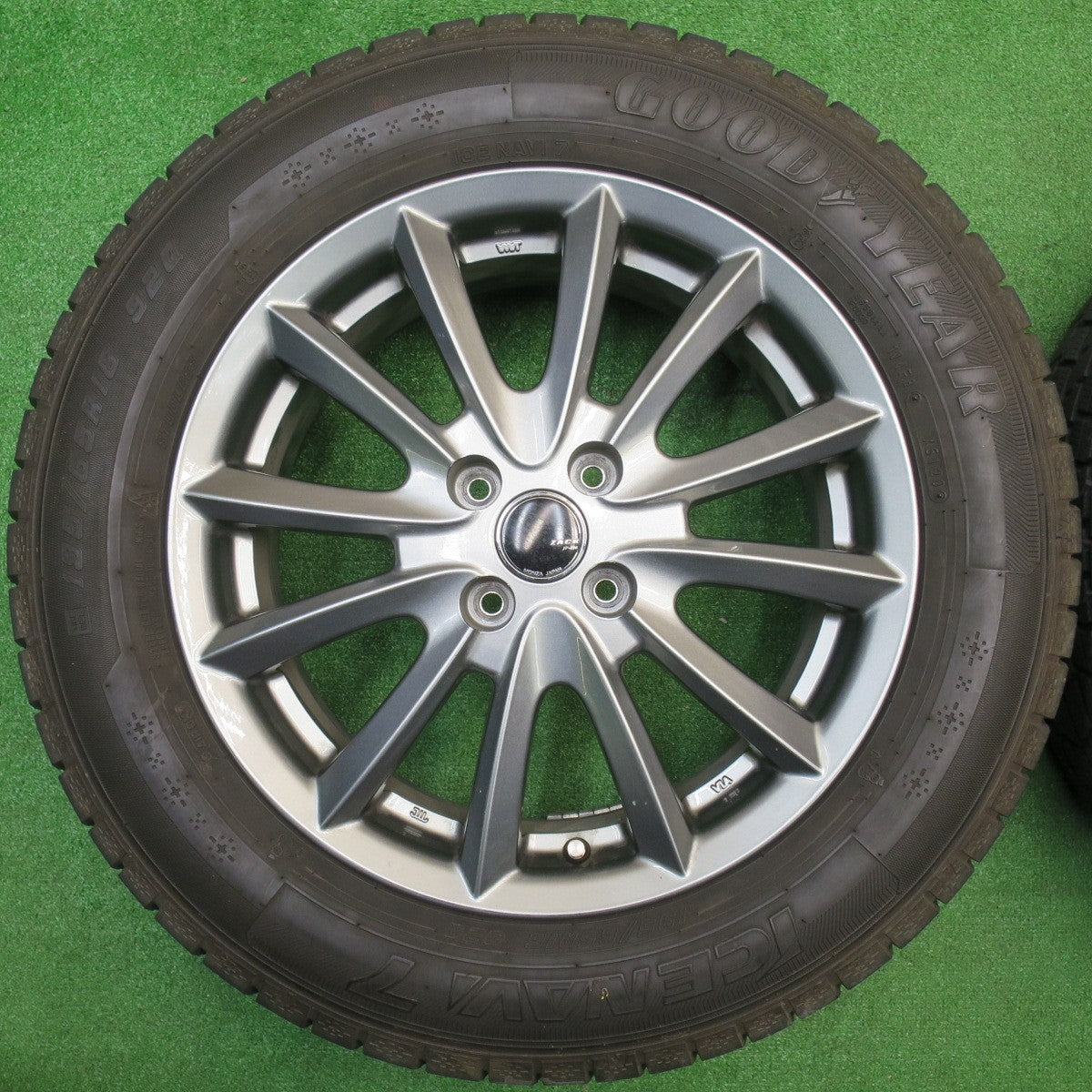 バリ溝!キレイ!8.5分★スタッドレス 195/65R16 グッドイヤー アイスナビ7 ZACK JP-016 MONZA ザック モンツァ 16インチ PCD100/4H★5110507NJス