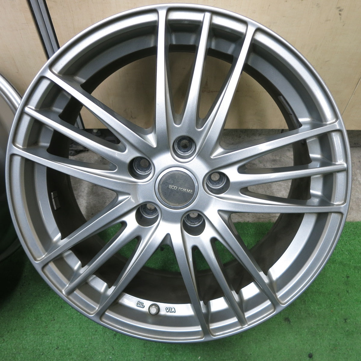 キレイ!センサー付★ECO FORME ブリヂストン製 17インチ ホイール エコフォルム 17×7J PCD114.3/5H★5091302ナホ