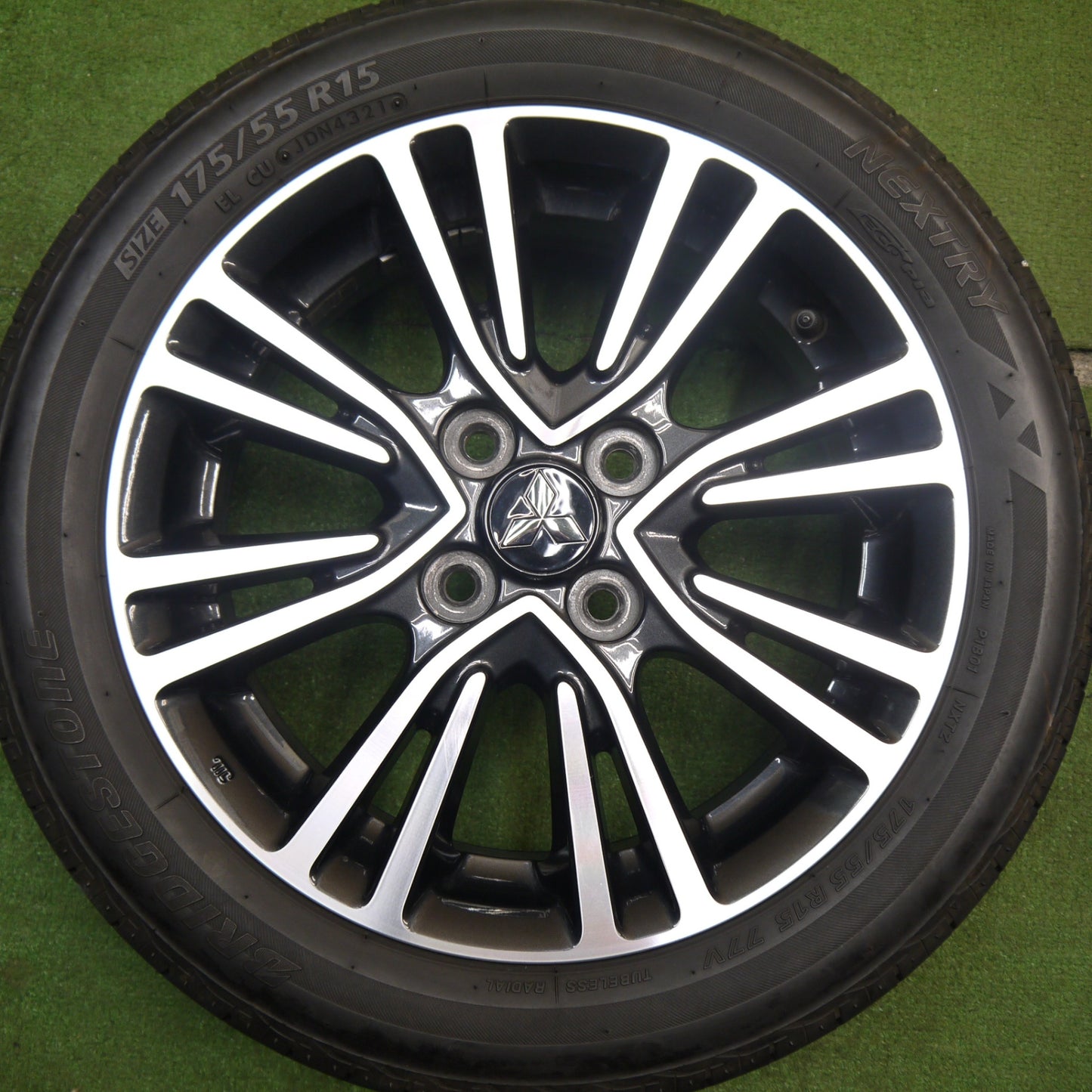 4本価格!21年★三菱 ミラージュ 純正 175/55R15 ダンロップ エナセーブ EC204 ブリヂストン ネクストリー エコピア 15インチ PCD100/4H★5050201Hノ