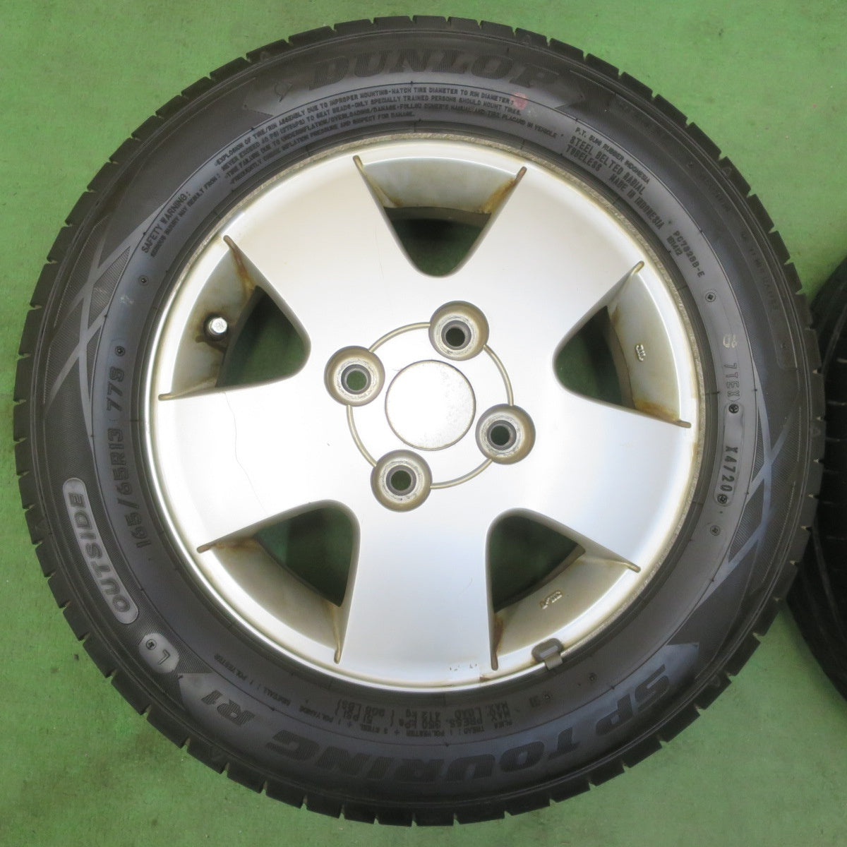 4本価格★スズキ エブリイ ワゴン 純正 165/65R13 ダンロップ SPツーリング R1 13インチ エブリィ エブリー PCD100/4H★5050815イノ