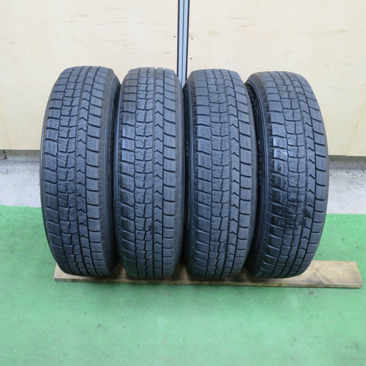 バリ溝!22年!キレイ!8.5分★スタッドレス 155/80R13 ダンロップ ウインターマックス WM02 JOKER ジョーカー 13インチ PCD100/4H★6040601TTス
