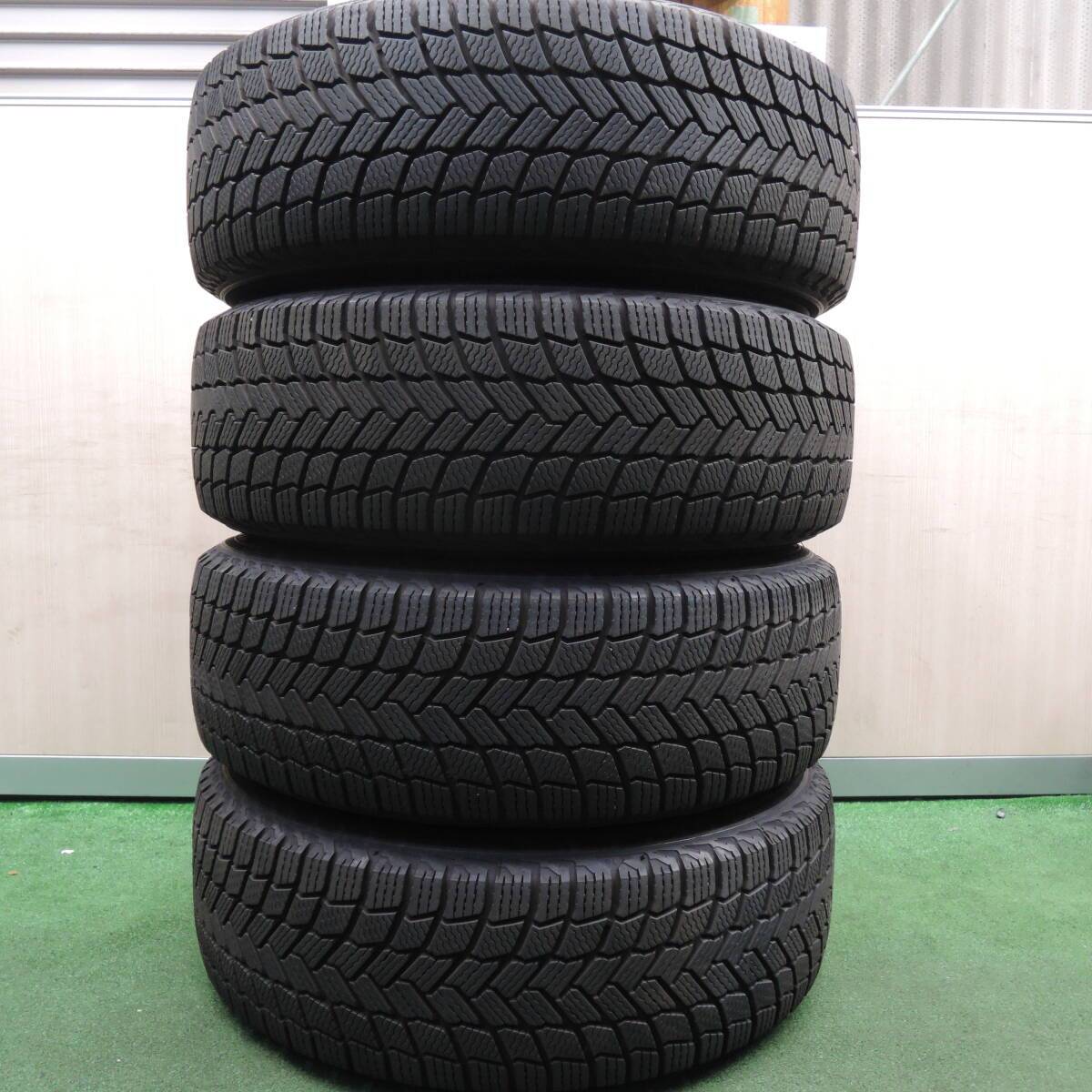 バリ溝!21年!キレイ!9.5分以上★スタッドレス 225/65R17 ミシュラン X-ICE SNOW SUV epsdon PCD114.3/5H★4011317HAス