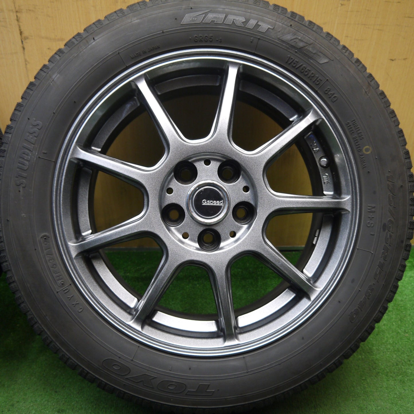 4本価格★シエンタ 等 175/65R15 スタッドレス トーヨー ガリット G5 G.speed Gスピード 15インチ PCD100/5H★5052604Hス