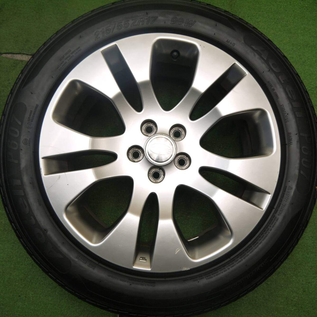 4本価格!21年★スバル BP9 レガシィ アウトバック 純正 215/55R17 オーテリー P607 17インチ PCD100/5H★5032807Hノ